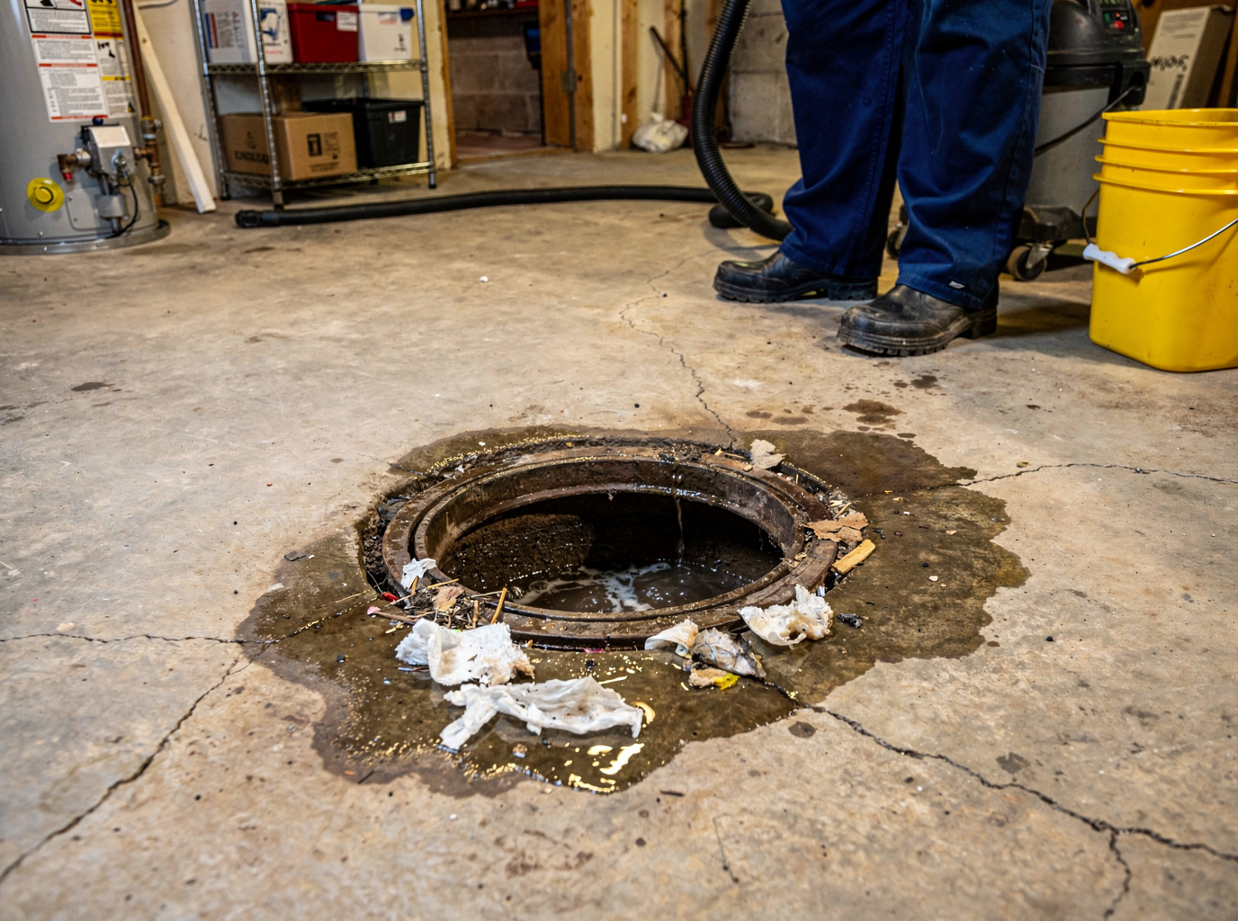 Why Is Sewage Coming Up Through a Basement Floor Drain?